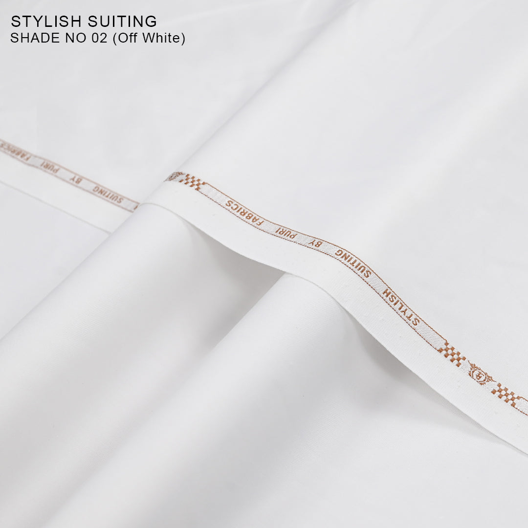 Stylish Suiting – Luxurious Wash & Wear (Liquid Ammonia Finish)