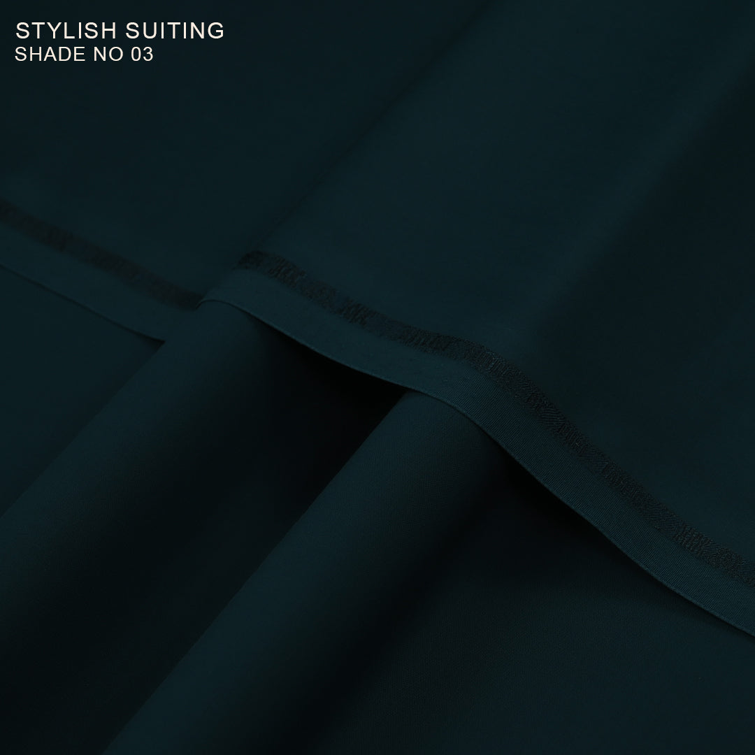 Stylish Suiting – Luxurious Wash & Wear (Liquid Ammonia Finish)