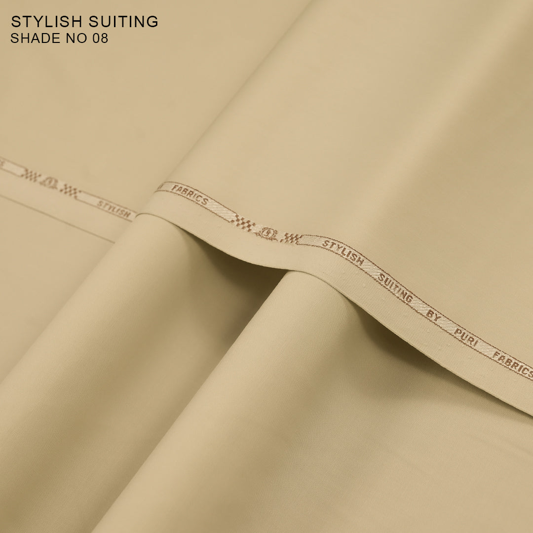 Stylish Suiting – Luxurious Wash & Wear (Liquid Ammonia Finish)