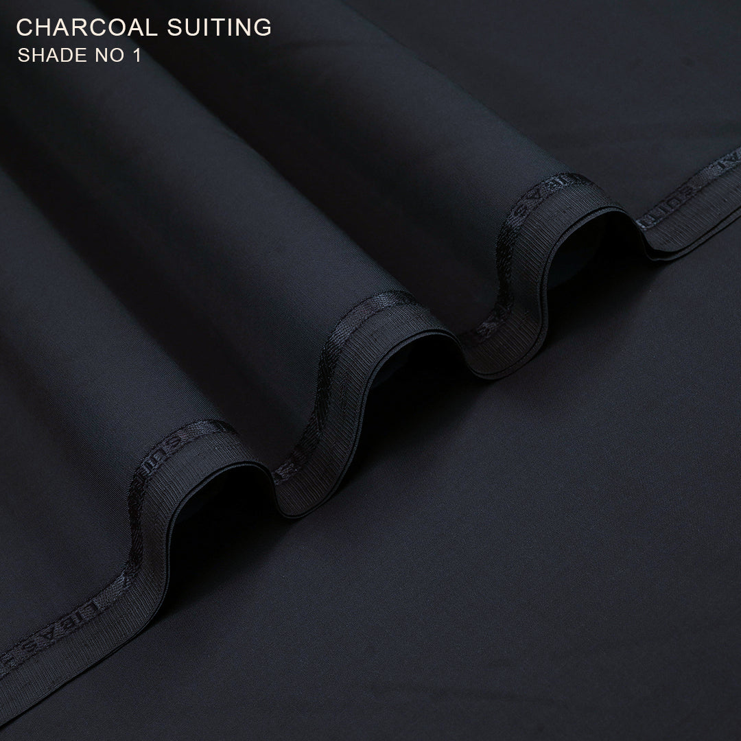 Charcoal Suiting - Wash & Wear