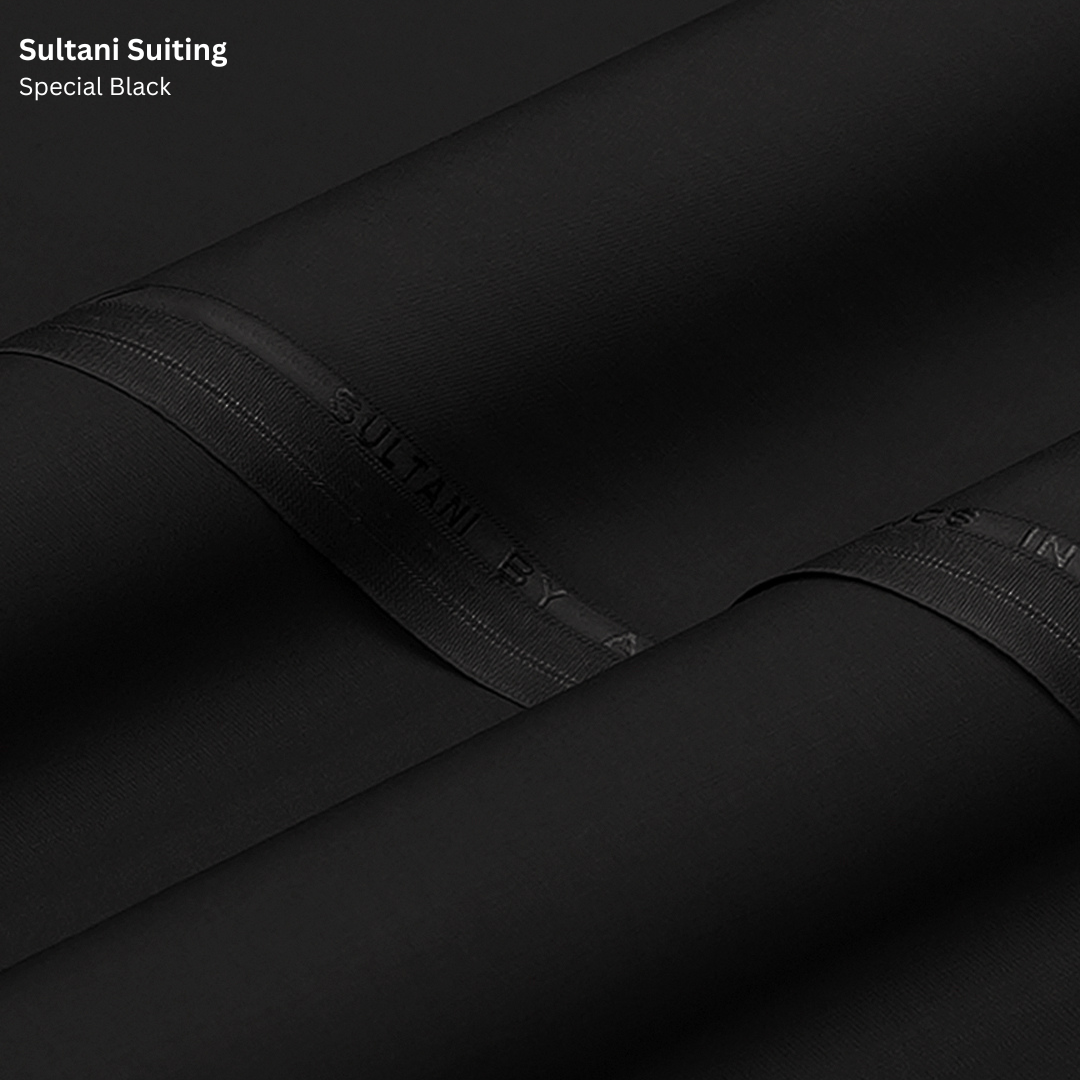 Sultani Suiting - Special Black